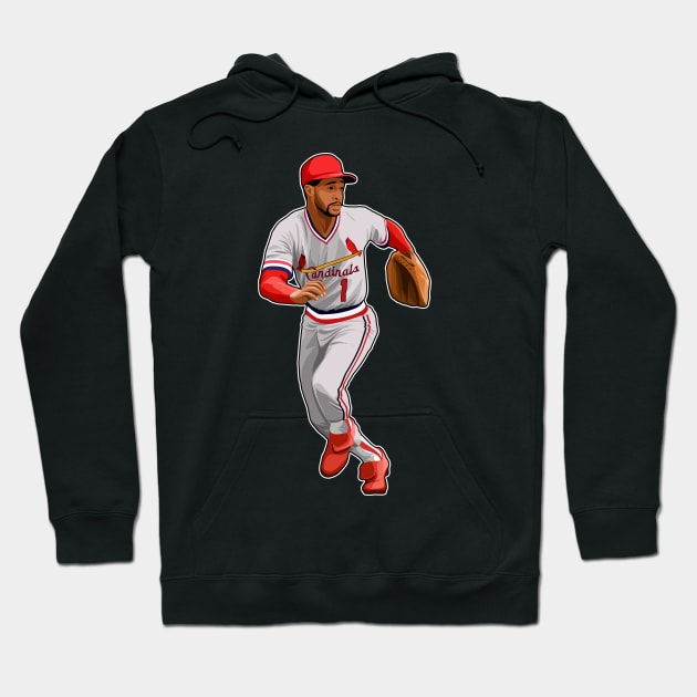 Ozzie Smith Circa 1987 Hoodie by RunAndGow